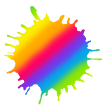 Rainbow Watercolor Splash Paint Stain Background Circle, Bright Color Water Splash png