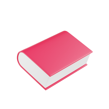 3d Stack of colorful books. 3D Books icon for web design isolated png