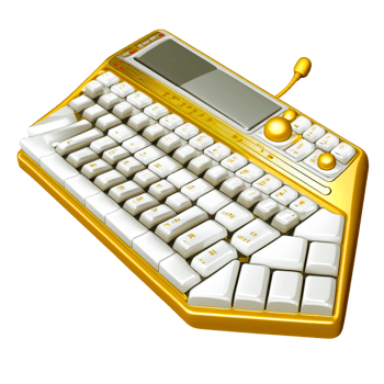 yellow type writer free illustration png