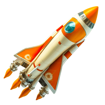 3d space rocket free illustration png