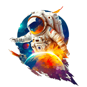 space astronaut PNG transparent