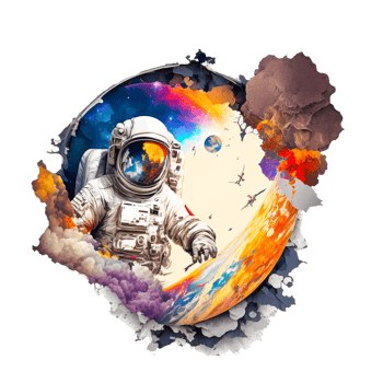 space astronaut PNG transparent