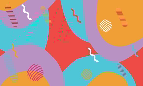 Abstract fun color pattern cartoon texture for doodle geometric background vector