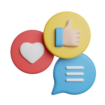 Like Love Comment png