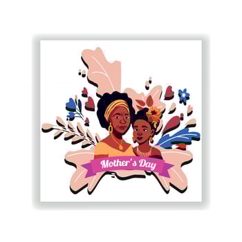 Send warm wishes and blessings to all the amazing moms out there Motherhood concept Mother's day. Flat illustration and vector design
