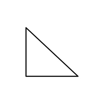 Geometric shapes, triangle vector icon illustration