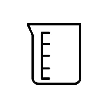 Flask, glass vector icon illustration