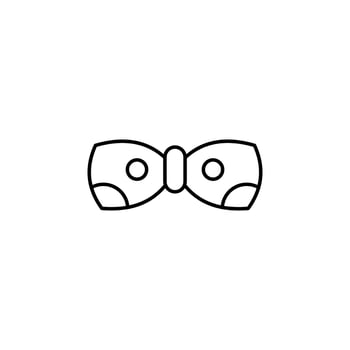bow tie, necktie, Ireland vector icon illustration