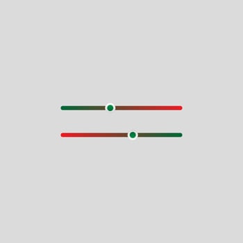 bar level buttons colored vector icon illustration