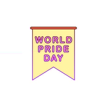 Pride day, banner vector icon illustration