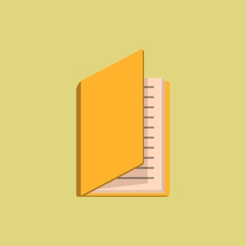 open book flat vector icon illustration