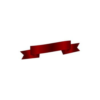 ribbons, red, sash vector icon illustration