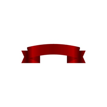 ribbons, red, sash vector icon illustration