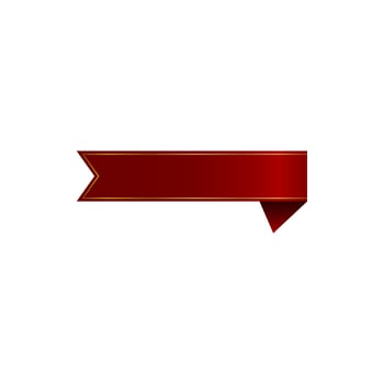 ribbons, red, sash vector icon illustration