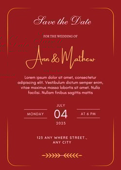 Marriage invitation template. Invitation card. Wedding invitation template vector