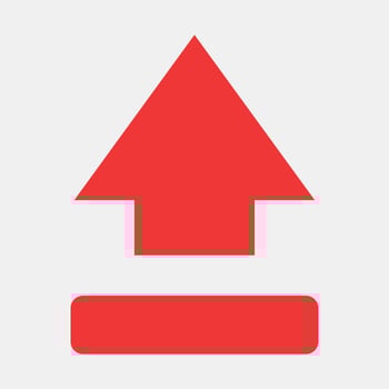 Icon this side up. Packaging symbol elements. Icons in flat style. Good for prints, posters, logo, product packaging, sign, expedition, etc. vector