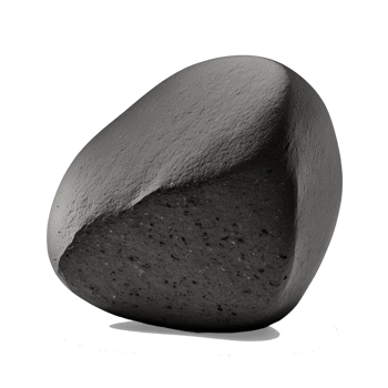 river stone on transparent background , png
