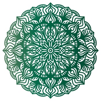 Mandala pattern abstract floral ornament vector