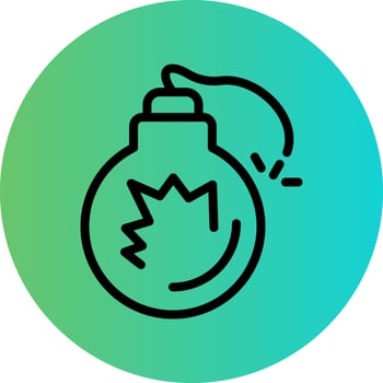 Bomb Vector Icon Style