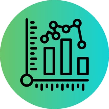 Graph Vector Icon Style
