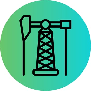 Oil Pump Vector Icon Style