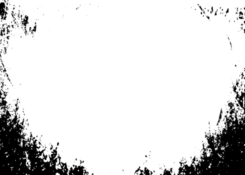 Grunge border texture background. Abstract frame overlay. PNG graphic illustration with transparent background.