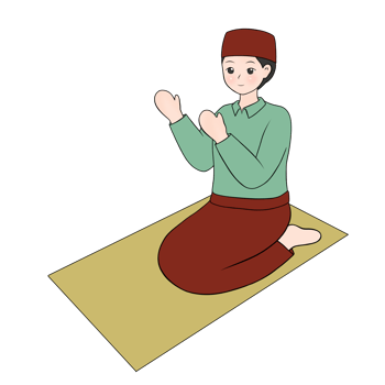 muslim girl praying after shalah png