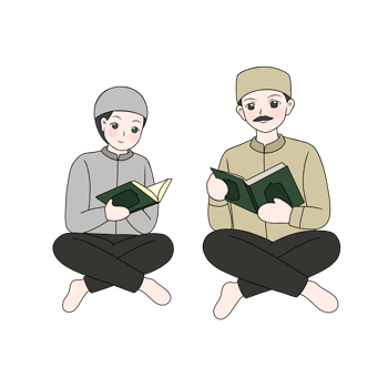 muslim people read quran png