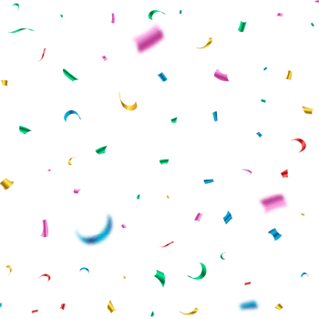 Colorful shiny confetti falling isolated on a transparent background. Colorful party tinsel and confetti falling. Confetti PNG for festival background. Carnival elements PNG. Birthday celebration.