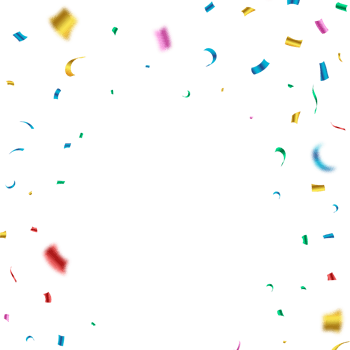 Multicolor confetti on transparent background. Colorful confetti PNG for festival background. Multicolor confetti falling background. Event and party Celebration. Festival element PNG.