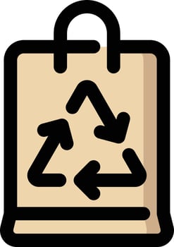 package packet recycable recycle vector