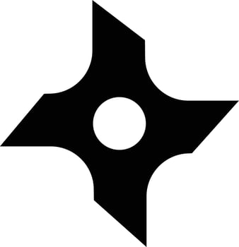 sharp shuriken Illustration Vector