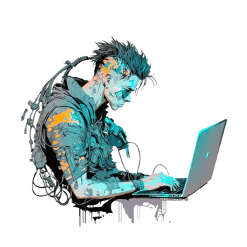 side view hacker free illustration png