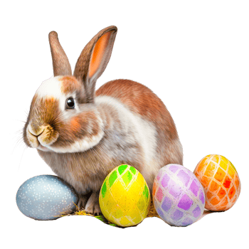 cartoon Easter bunny with Easter bunny png