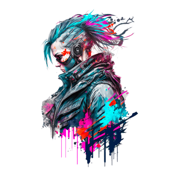 the hacker women illustration png