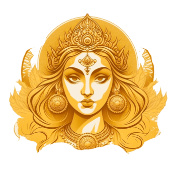 Hindu goddess durga face illustration png
