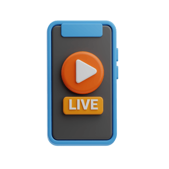social media live 3d illustration png