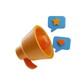 social media digital campaign 3d illustration png