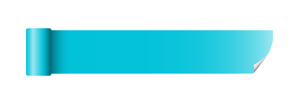 paper notes with curled corners and rolled png