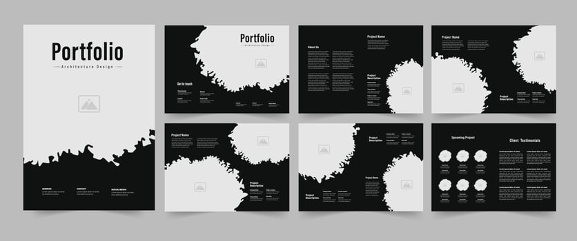 Creative portfolio design vector