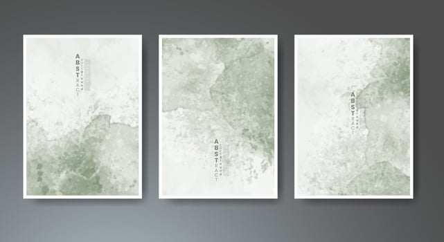 Set of creative hand painted abstract watercolor background. Design for your cover, date, postcard, banner, logo. vector