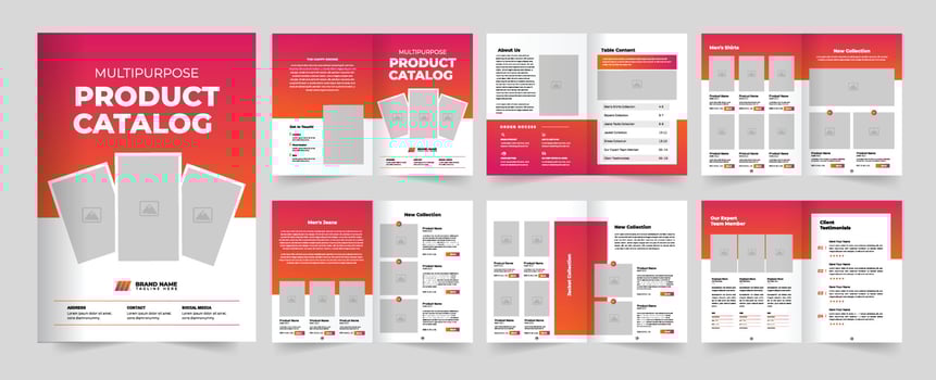 Professainl Product catalog design for your business. vector