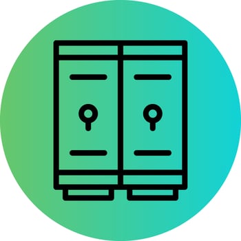 Lockers Vector Icon Design