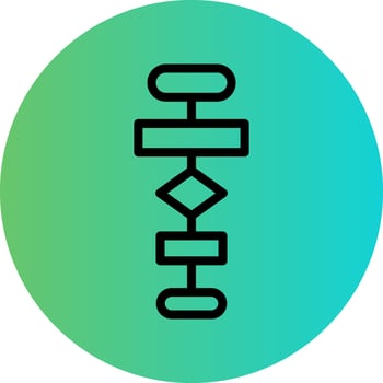 Flowchart Vector Icon Design