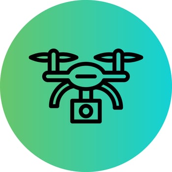 Drone Vector Icon Design