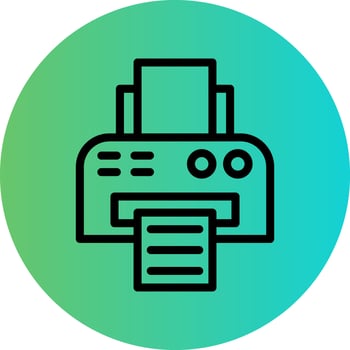 Printer Vector Icon Design