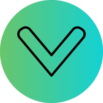 Down Chevron Vector Icon Design