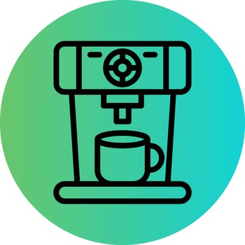 Coffee Machine Vector Icon Design