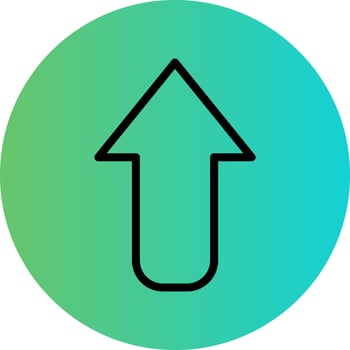 Up Arrow Vector Icon Design