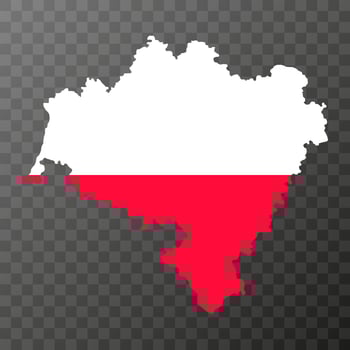 Lower Silesian Voivodeship map, province of Poland. Vector illustration.
